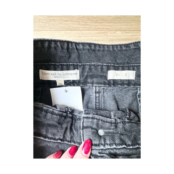 Anthropologie Button-Front Mini Skirt - Picture 2 of 4